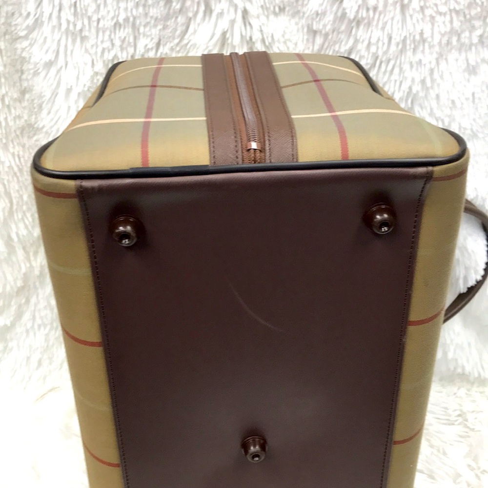 BURBERRY VINTAGE DUFFLE BOSTON BAG BURBERRYS - Picture 5 of 14